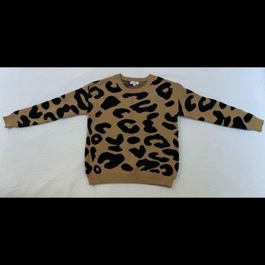 hashttag Animal Print Sweater